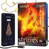 Image de Twinkly Strings USB-C Candle 100 LED, Guirlande LED en Forme de Bougie, Fil Lumineux LED Multicolore RGB, Lumières Saint-Valentin, Compatible avec Alexa, Google Home, Alimentation USB C, Fil Vert, 6m