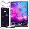 Image de Twinkly Strings USB-C Heart 200 LED, Guirlande Lumineuse en Forme de Coeur, Fil Lumineux LED Multicolore RGB, Lumières Saint-Valentin, Compatible avec Alexa, Google Home, USB C, Fil Vert, 12m
