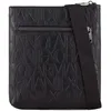 Image de Armani Exchange Allover Logo Crossbody, Bandoulière plate,