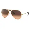 Image de Ray-Ban Lunettes de Soleil AVIATOR LARGE METAL RB 3025 Copper/Pink Brown Shaded 58/14/135 unisexe