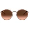 Image de Ray-Ban 0RB3647N 9069A5 51 Montures de Lunettes, Rose (Pink/Pink Gradient Brown), Mixte Adulte