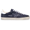 Image de Premiata pour homme. STEVEN Steven - Baskets en cuir bleu (43), Plat, Lacets, Casuel
