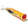Image de Seaspin Toto 131   Leurre Artificiel pour la Pêche au Spinning, Popper Flottant 131 mm 36 g   Trou Hydrodynamique, Armature Traversante   pour Tassergals Liches Sérioles Barracudas Orange Peacock