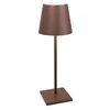 Image de Zafferano, Lampe Poldina L Desk, Lampe de Table Portable et Rechargeable avec Contrôle Tactile, Convient pour le Salon et l'Extérieur, Dimmer 2200-3000 K, Hauteur 49,7 cm, Couleur Corten