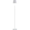 Image de Zafferano, Lampada Poldina L, Lampadaire Rechargeable et Sans Fil avec Contrôle Tactile, Convient pour le Salon et l'Extérieur, Dimmer 2200-3000 K, Hauteur Réglable 52-122 cm, Couleur Blanc