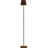 Image de Zafferano, Lampada Poldina L, Lampadaire Rechargeable et Sans Fil avec Contrôle Tactile, Convient pour le Salon et l'Extérieur, Dimmer 2200-3000 K, Hauteur Réglable 52-122 cm, Couleur Corten