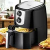 Image de Bakaji Friteuse à air chaud sans huile Airfryer 4,4 L Frigge Cuisinière rôtie de manière naturelle et saine Puissance 1400 W avec minuterie 30 min et réglage de la température jusqu'à 200 °