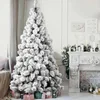 Image de BAKAJI Sapin de Noël des Alpes pin Vert enneigé, Super épais Plein, Base en Fer Croix, très Haute qualité Branches avec Neige, Ouverture de Montage Simple décorations de Noël (240 cm)