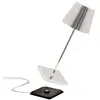 Image de Zafferano Poldina mini luminaire rechargeable intérieur chrome brillant
