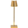 Image de Zafferano, Poldina Micro avec Finition Or Brillant, Lampe de Table Rechargeable et Sans Fil avec Contrôle Tactile, Utilisable comme Lampe d'Intérieur, Dimmer 2200-3000 K, Hauteur 27,5 cm