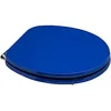 Image de Kiamami Valentina Siège de Toilette Bleu électrique en MDF à compatibilité Universelle