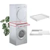 Image de Tower Pro - Kit de superposition lave-linge + sèche-linge, Support pour superposer lave-linge et sèche-linge, avec tablette coulissante SUPSLW001