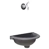 Image de FONDERIA BONGIOVANNI Fontaine murale modèle Taormina pour maison jardin avec robinet en laiton finition au choix (chromé)
