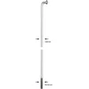 Image de Alpina Speiche Glatt, Ø 2,34mm, verzinkt, mit Messingnippel, vernickelt Verpackungseinheit: 100 Stück (Mindestbestellmenge) Preis per 100 Stück, 186mm Lang
