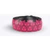 Image de NABICO Rubans Guidon Roubaix Flow Noir/Rose 2.5MM