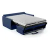 Image de Canapé convertible express - AGATHE - Tissu Bleu - matelas 14cm - 175 x 100 x 87 cm