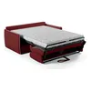 Image de Canapé convertible express - AGATHE - Tissu Rouge - matelas 14cm - 175 x 100 x 87 cm