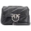 Image de Pinko Love Mini Puff Cl Sheep Nappa, sac femme, taille unique, Z99o_noir-old Silver, Taille unique