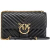 Image de Pinko LOVE ONE CLASSIC DC SHEEP NAPP, LOVE ONE CLASSIC DC SHEEP NAPP femme, Z99Q_NERO-ANTIQUE GOLD,