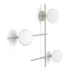 Image de miloox by Sforzin Applique murale Mikado, cipria/blanc, à 3 lampes, verre, métal