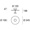 Image de Linea Light Plafonnier LED Stilo_S, blanc, Ø 35 cm