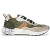 Image de Voile blanche pour homme. 2017465 Baskets en cuir Club01 vertes (41), Plat, 1 à 3 cm, Lacets, Casuel
