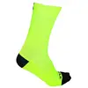 Image de Alé Cycling Team Q-Skin Chaussettes de cyclisme unisexe Jaune fluo Taille S 36-39, Fluo Yellow, S