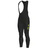 Image de Alé Cycling Collants d'hiver Solides pour Homme, Noir/Jaune Fluo, XXXL