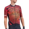 Image de Alé Cycling Maillot à Manches Courtes PRS à Carreaux pour Homme, Rouge, L
