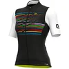 Image de Alé Cycling Maillot de cyclisme à manches courtes pour femme - Noir/multicolore - 2022