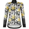 Image de ALE Femme Hibiscus Maillot de Cyclisme, Jaune, M