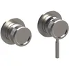 Image de Tubico Volga Mitigeur encastré douche avec inverseur en acier inoxydable 316L satiné Made in Italy T84930S