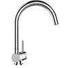 Image de Mélangeur évier robinet cuisine rabattable 6cm bec pivotant // robinet sous fenêtre // Chromé