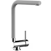 Image de Mélangeur évier robinet cuisine rabattable 6cm bec QUARTZ BLANC pivotant // robinet sous fenêtre // Chromé