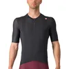 Image de CASTELLI Espresso Jersey Maillot Technique, Noir Clair/Gris Foncé, XS Homme, Noir Clair/Gris foncé, X-Small