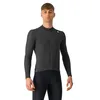 Image de CASTELLI T-shirt thermique pour homme - Manches longues - Fermeture éclair intégrale - Jersey doublé en polaire pour le cyclisme et le cyclisme sur la route et le gravier, Noir, XXL