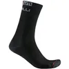 Image de CASTELLI Bandito Merino 18 Chaussettes légères et chaudes pour vélo de route avec contrôle de l'humidité pour les promenades froides, noir, Small-medium