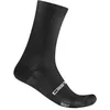 Image de CASTELLI Chaussettes Espresso 18 pour homme, évacuation de l'humidité, vêtements de cyclisme pour vélo de route et de gravier - Noir - L/XL