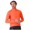 Image de CASTELLI Veste de pluie d'urgence 3 pour homme, vêtement de protection imperméable, réflectivité à 360° pour les trajets et le cyclisme de route, Orange brillant, Small
