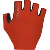 Image de CASTELLI Gant espresso pour homme, gants de cyclisme à doigts courts avec rembourrage et protection UPF pour cyclisme sur route et gravier, couleur paprika, taille M