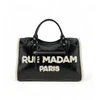 Image de RUE MADAM PARIS pour femme. 1494 Shine Tote noir (OSFA), Casuel, Polyuréthane