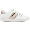 Image de Geox Baskets D Jaysen E pour Femme - Blanc/doré LT - Taille 37 EU, White Lt Gold., 37 EU