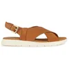 Image de Geox Sandales D Dandra B Wedge pour femme, cognac, 36 EU