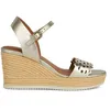 Image de Geox Sandales compensées pour femme D Ponza A Wedge - Doré - Taille 39 EU, Doré, 39 EU