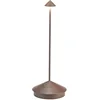 Image de Zafferano, Lampe Pina Pro, Lampe de Table Rechargeable et Sans Fil avec Contrôle Tactile, Convient pour le Salon et l'Extérieur, Dimmer, 2700 K, Hauteur 29 cm, Couleur Corten