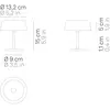 Image de Zafferano Sister Light mini lampe à poser rechargeable verte