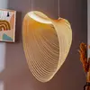 Image de Luceplan Illan LED lampe à suspension en bois à intensité variable Ø 60 cm