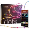 Image de Twinkly Dots 20m, Bandeau LED Multicolore pour Extérieur et Intérieur, Bandeau LED RGB Flexible, Compatible avec Alexa, Google Home, IP44, 16 M+ Couleurs, Contrôle App, Fil Transparent, 400 LED
