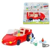 Image de Bluey - Convertible, véhicule du Chien Bleu, Voiture décapotable Amusante pour Le Pape, avec Figurine, poupées articulées série Enfant, célèbre (BLY65000)