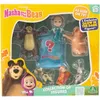 Image de Figurines - MASHA AND THE BEAR - Coffret 7 figurines avec 1 surprise - Taille 5-7 cm - À partir de 3 ans - MHA31